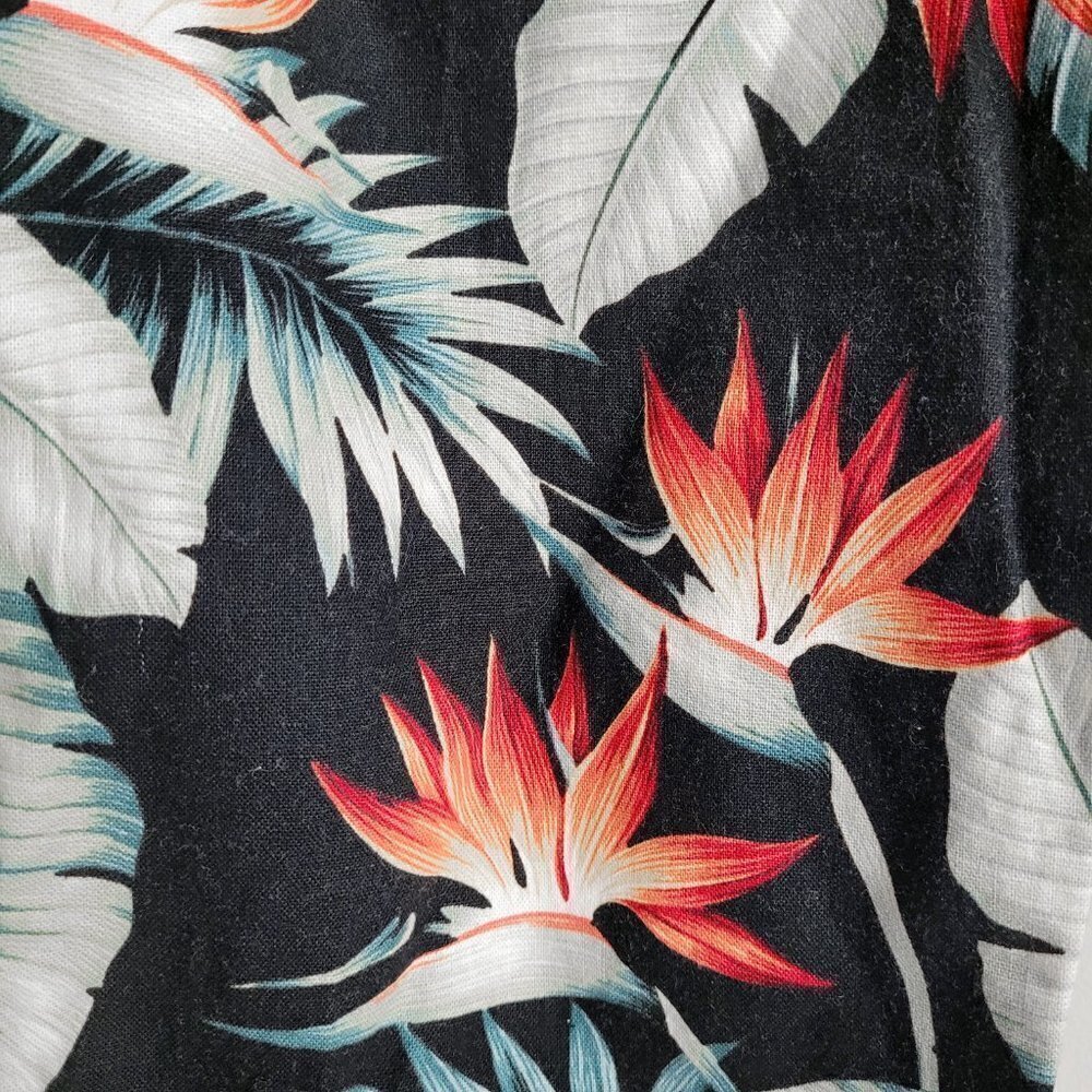 NWT Baldwin Denim Tropical Flax Blend Pull On Elastic Waist Boho Ankle Pants - Picture 6 of 12